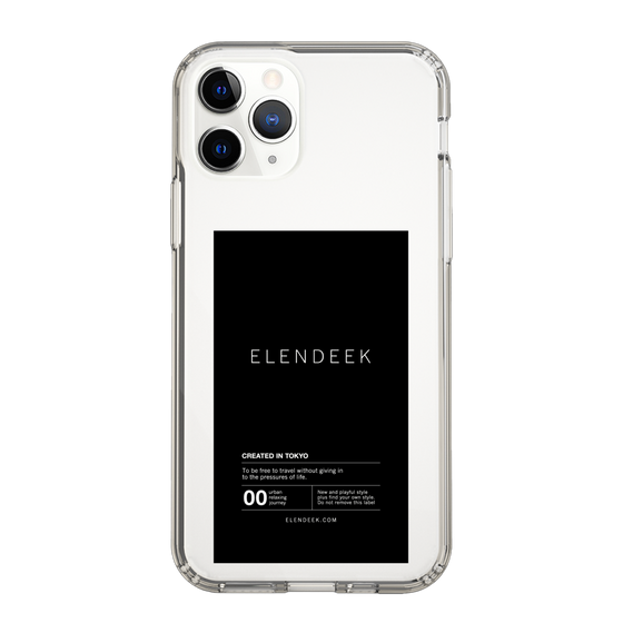 Slim Protection Case［ ELENDEEK - Logo Sticker - Black ］
