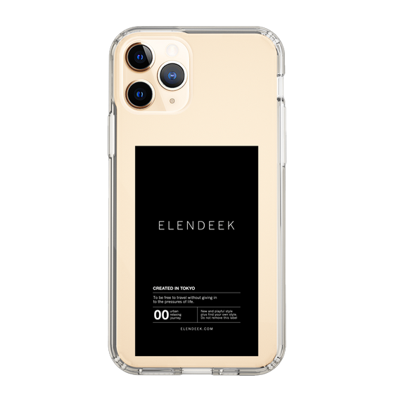 Slim Protection Case［ ELENDEEK - Logo Sticker - Black ］
