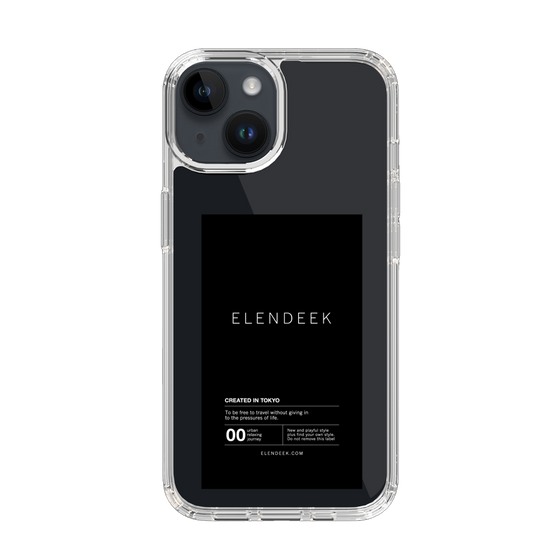 Slim Protection Case［ ELENDEEK - Logo Sticker - Black ］