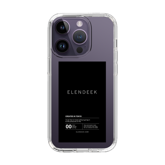 Slim Protection Case［ ELENDEEK - Logo Sticker - Black ］