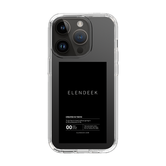 Slim Protection Case［ ELENDEEK - Logo Sticker - Black ］
