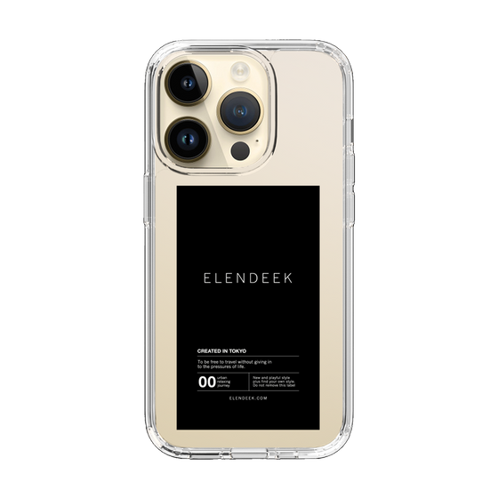 Slim Protection Case［ ELENDEEK - Logo Sticker - Black ］