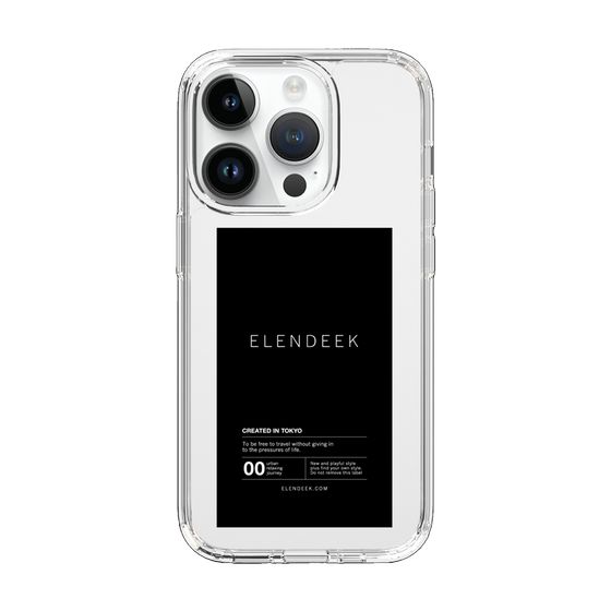 Slim Protection Case［ ELENDEEK - Logo Sticker - Black ］