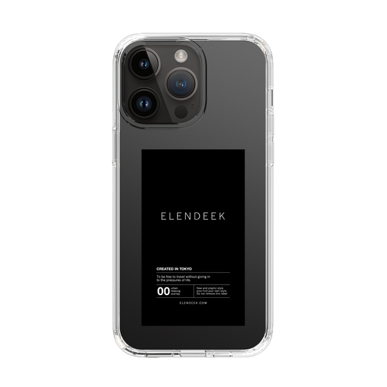 Slim Protection Case［ ELENDEEK - Logo Sticker - Black ］