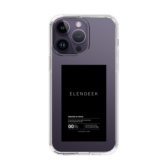 Slim Protection Case［ ELENDEEK - Logo Sticker - Black ］