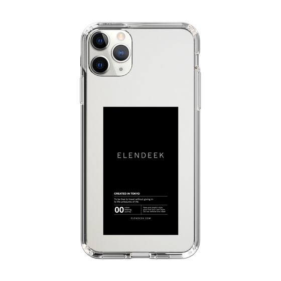Slim Protection Case［ ELENDEEK - Logo Sticker - Black ］