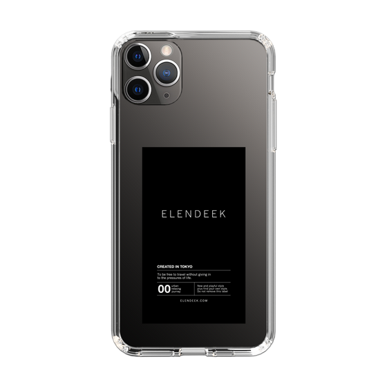 Slim Protection Case［ ELENDEEK - Logo Sticker - Black ］