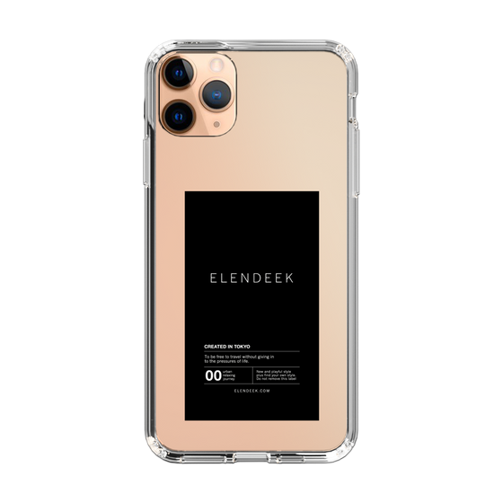 Slim Protection Case［ ELENDEEK - Logo Sticker - Black ］