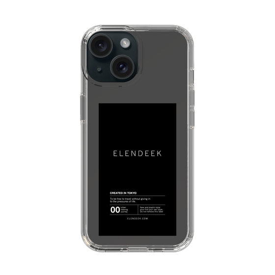 Slim Protection Case［ ELENDEEK - Logo Sticker - Black ］