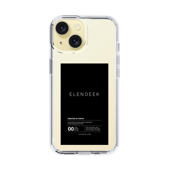 Slim Protection Case［ ELENDEEK - Logo Sticker - Black ］
