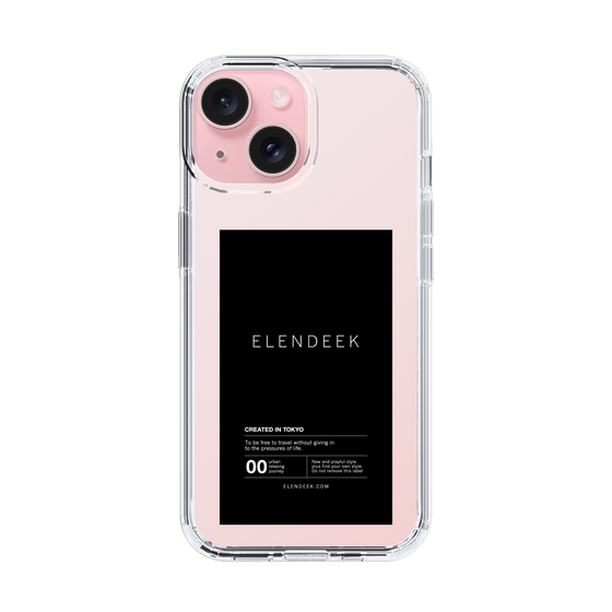 Slim Protection Case［ ELENDEEK - Logo Sticker - Black ］