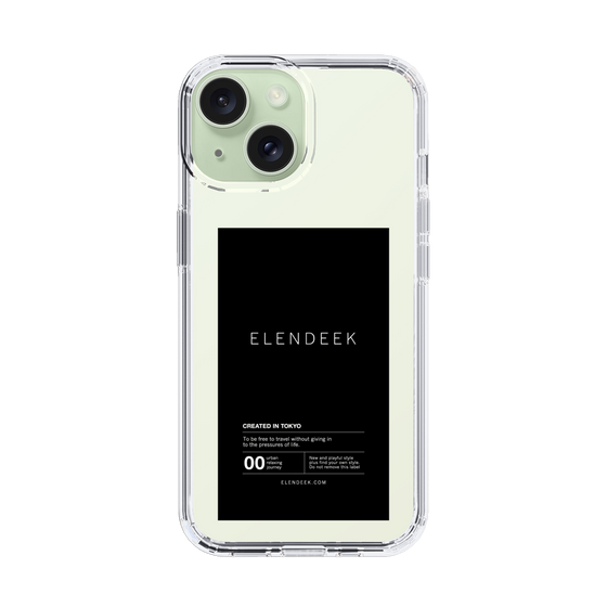 Slim Protection Case［ ELENDEEK - Logo Sticker - Black ］