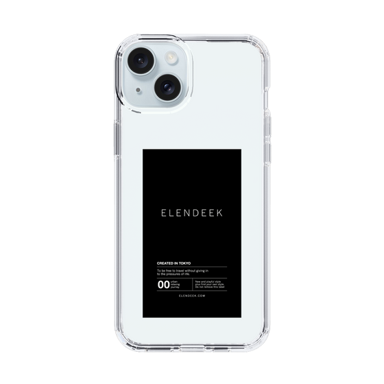 Slim Protection Case［ ELENDEEK - Logo Sticker - Black ］