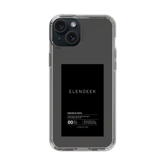Slim Protection Case［ ELENDEEK - Logo Sticker - Black ］