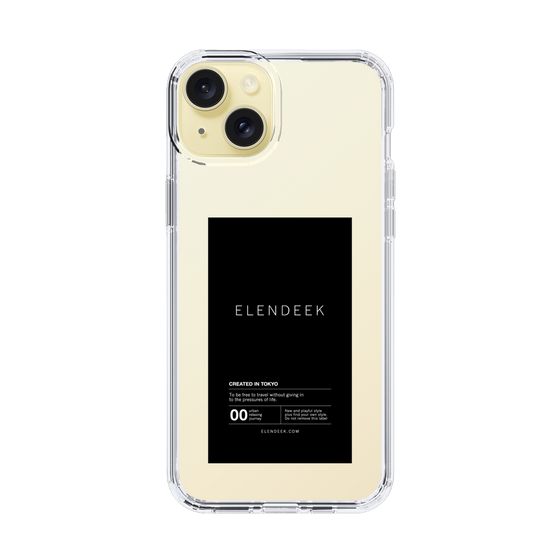 Slim Protection Case［ ELENDEEK - Logo Sticker - Black ］