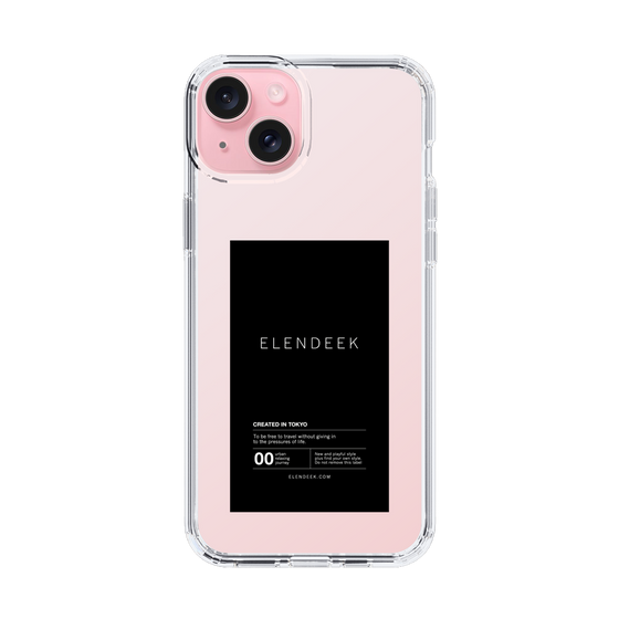 Slim Protection Case［ ELENDEEK - Logo Sticker - Black ］