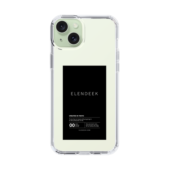 Slim Protection Case［ ELENDEEK - Logo Sticker - Black ］