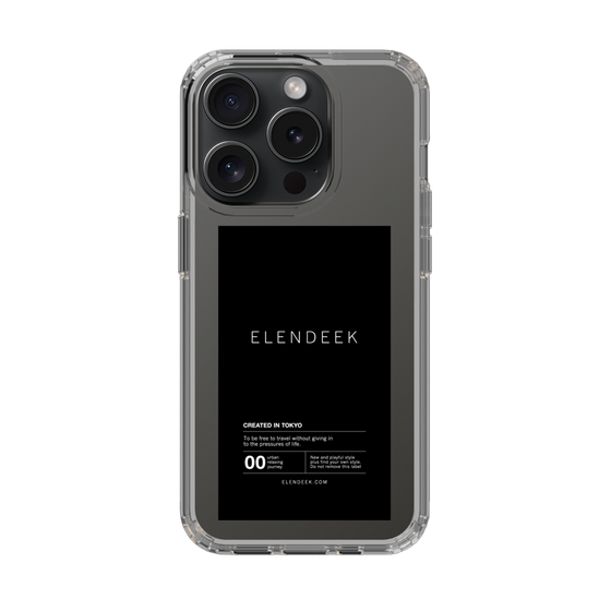 Slim Protection Case［ ELENDEEK - Logo Sticker - Black ］