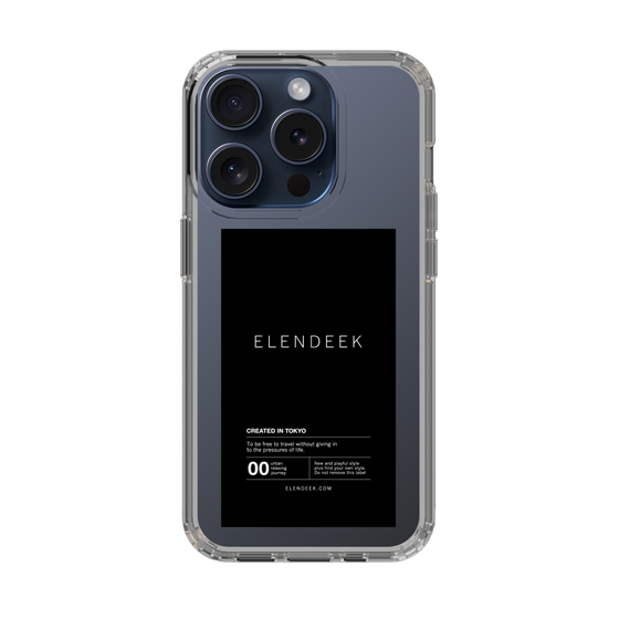 Slim Protection Case［ ELENDEEK - Logo Sticker - Black ］