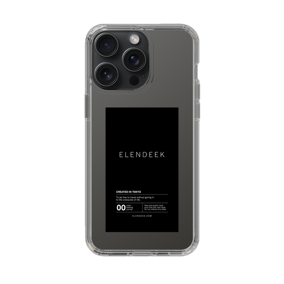 Slim Protection Case［ ELENDEEK - Logo Sticker - Black ］