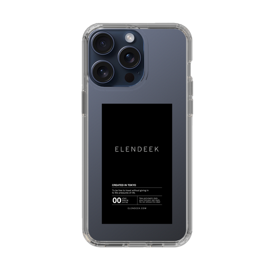 Slim Protection Case［ ELENDEEK - Logo Sticker - Black ］