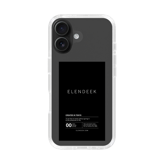 Slim Protection Case［ ELENDEEK - Logo Sticker - Black ］