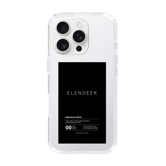 Slim Protection Case［ ELENDEEK - Logo Sticker - Black ］