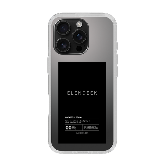 Slim Protection Case［ ELENDEEK - Logo Sticker - Black ］