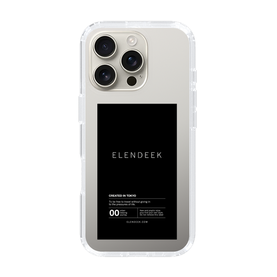 Slim Protection Case［ ELENDEEK - Logo Sticker - Black ］