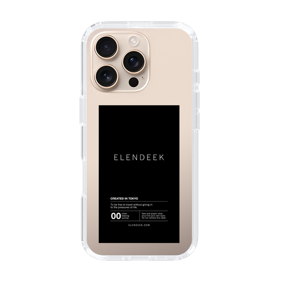 Slim Protection Case［ ELENDEEK - Logo Sticker - Black ］