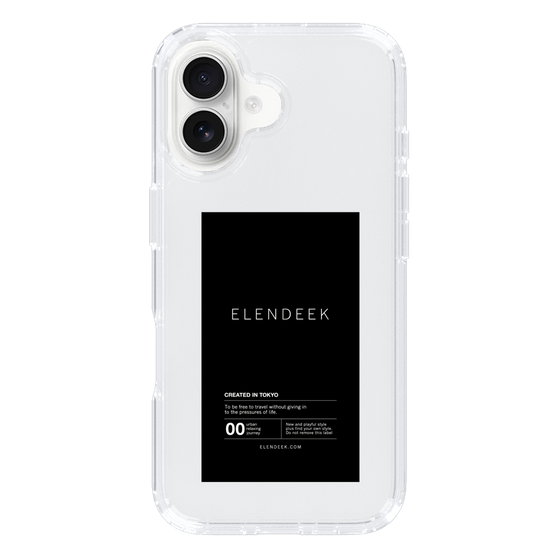 Slim Protection Case［ ELENDEEK - Logo Sticker - Black ］