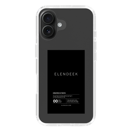 Slim Protection Case［ ELENDEEK - Logo Sticker - Black ］