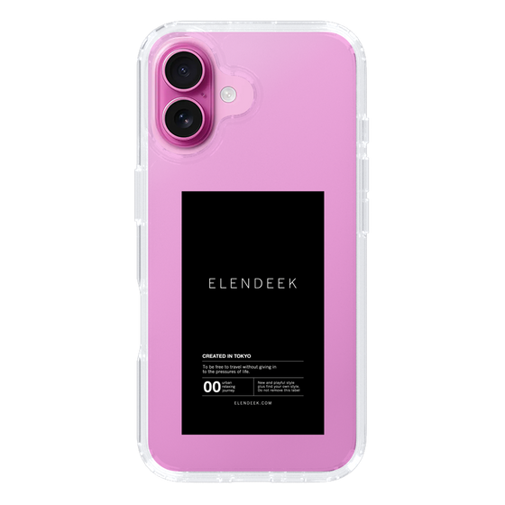 Slim Protection Case［ ELENDEEK - Logo Sticker - Black ］