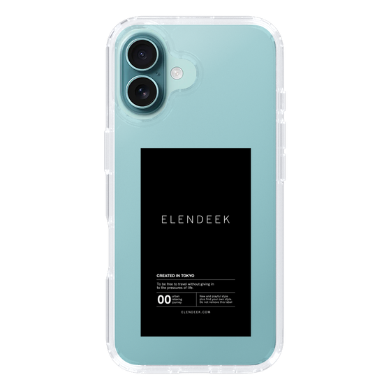 Slim Protection Case［ ELENDEEK - Logo Sticker - Black ］
