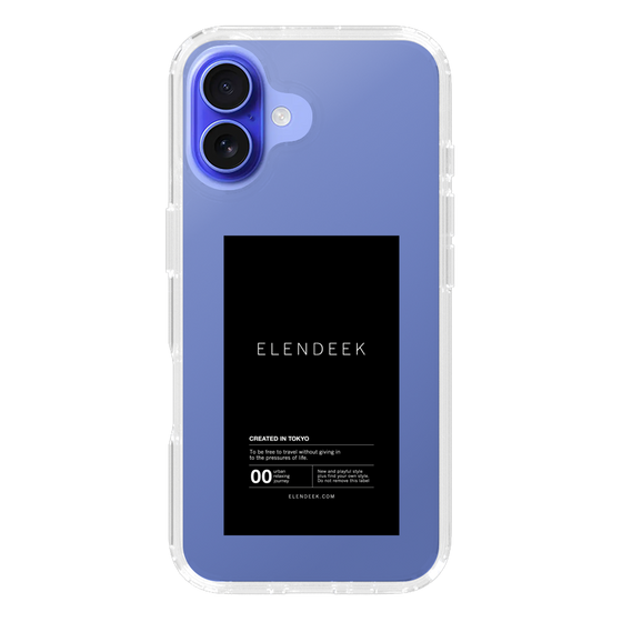 Slim Protection Case［ ELENDEEK - Logo Sticker - Black ］