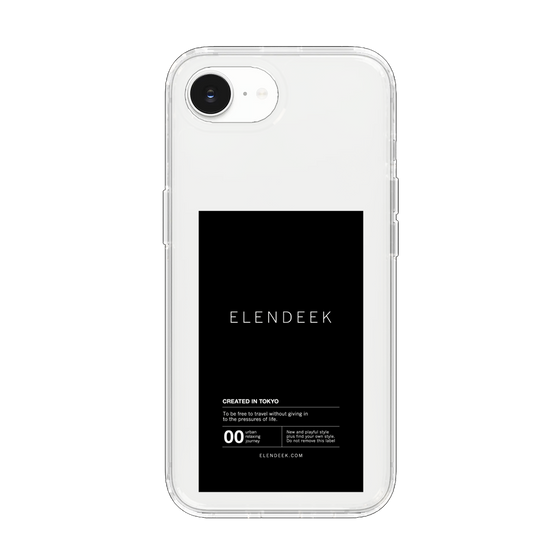 Slim Protection Case［ ELENDEEK - Logo Sticker - Black ］