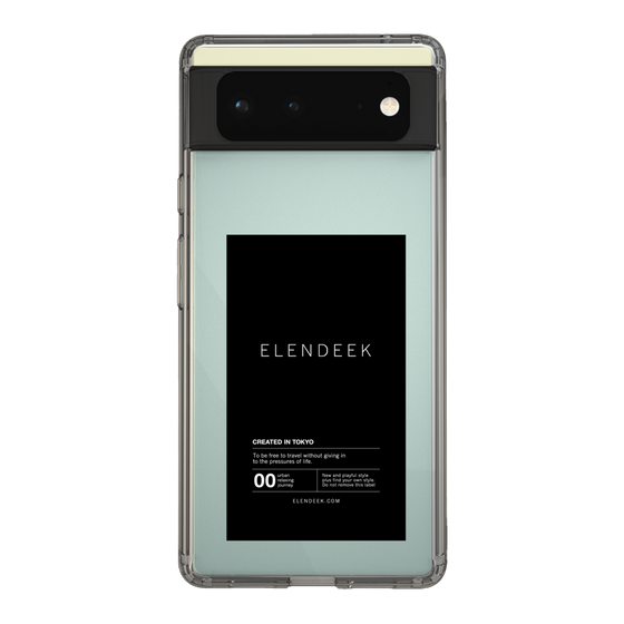 Slim Protection Case［ ELENDEEK - Logo Sticker - Black ］