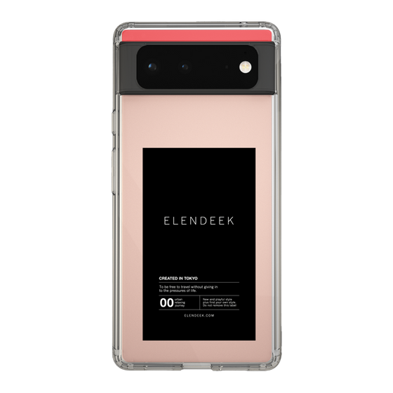 Slim Protection Case［ ELENDEEK - Logo Sticker - Black ］