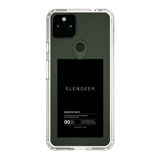 Slim Protection Case［ ELENDEEK - Logo Sticker - Black ］