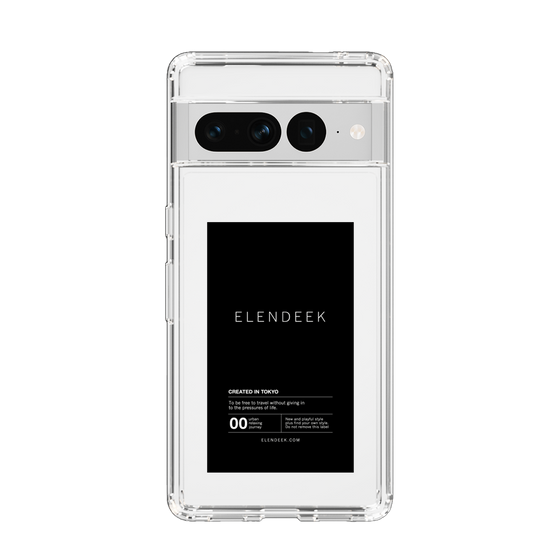 Slim Protection Case［ ELENDEEK - Logo Sticker - Black ］