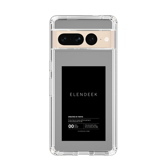 Slim Protection Case［ ELENDEEK - Logo Sticker - Black ］
