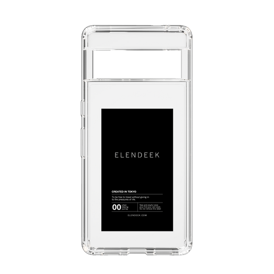 Slim Protection Case［ ELENDEEK - Logo Sticker - Black ］