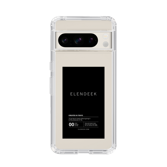 Slim Protection Case［ ELENDEEK - Logo Sticker - Black ］