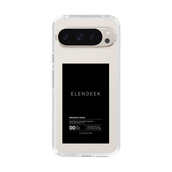 Slim Protection Case［ ELENDEEK - Logo Sticker - Black ］