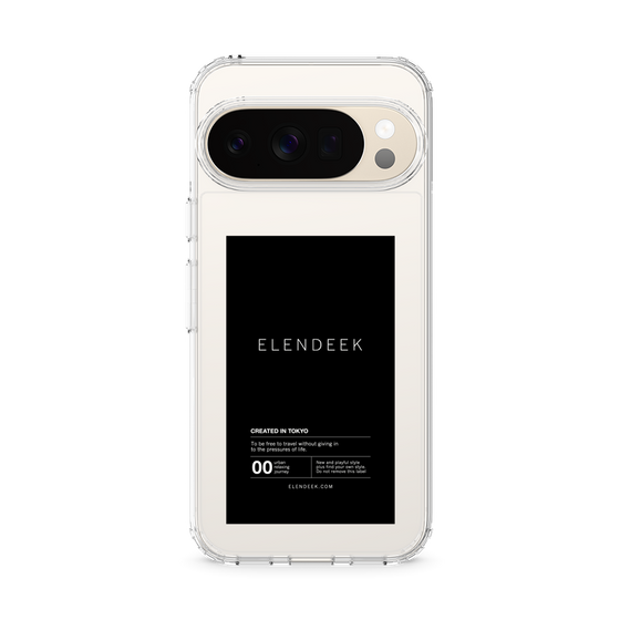 Slim Protection Case［ ELENDEEK - Logo Sticker - Black ］