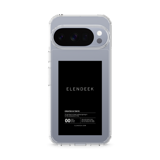 Slim Protection Case［ ELENDEEK - Logo Sticker - Black ］