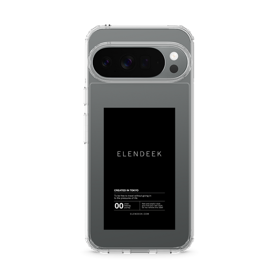 Slim Protection Case［ ELENDEEK - Logo Sticker - Black ］