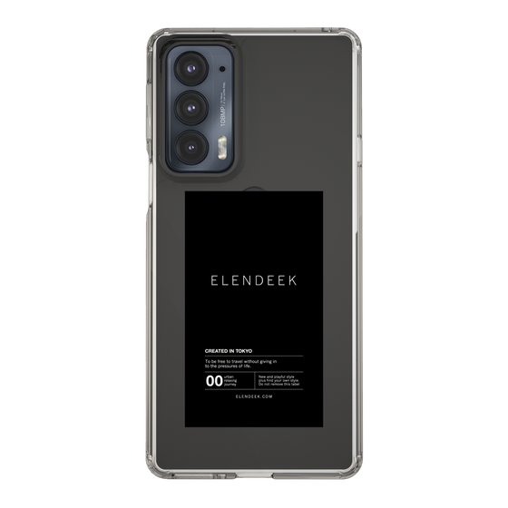 Slim Protection Case［ ELENDEEK - Logo Sticker - Black ］