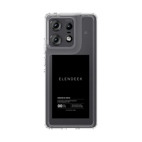 Slim Protection Case［ ELENDEEK - Logo Sticker - Black ］