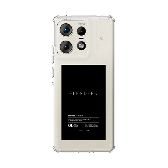 Slim Protection Case［ ELENDEEK - Logo Sticker - Black ］